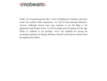 Tablet Screenshot of mobeam.com